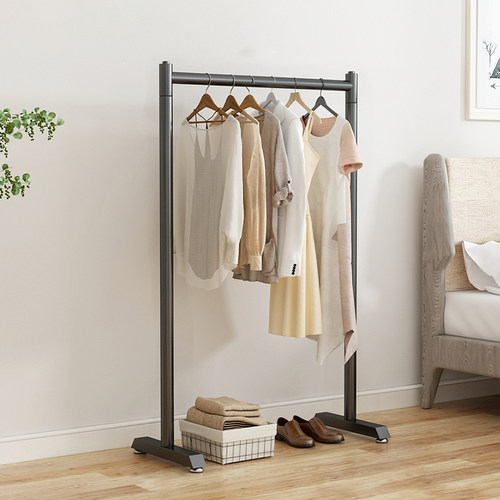 室内晾衣架落地炫冠单杆式