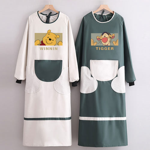 长袖防水罩衣围裙时尚洋气秋冬款