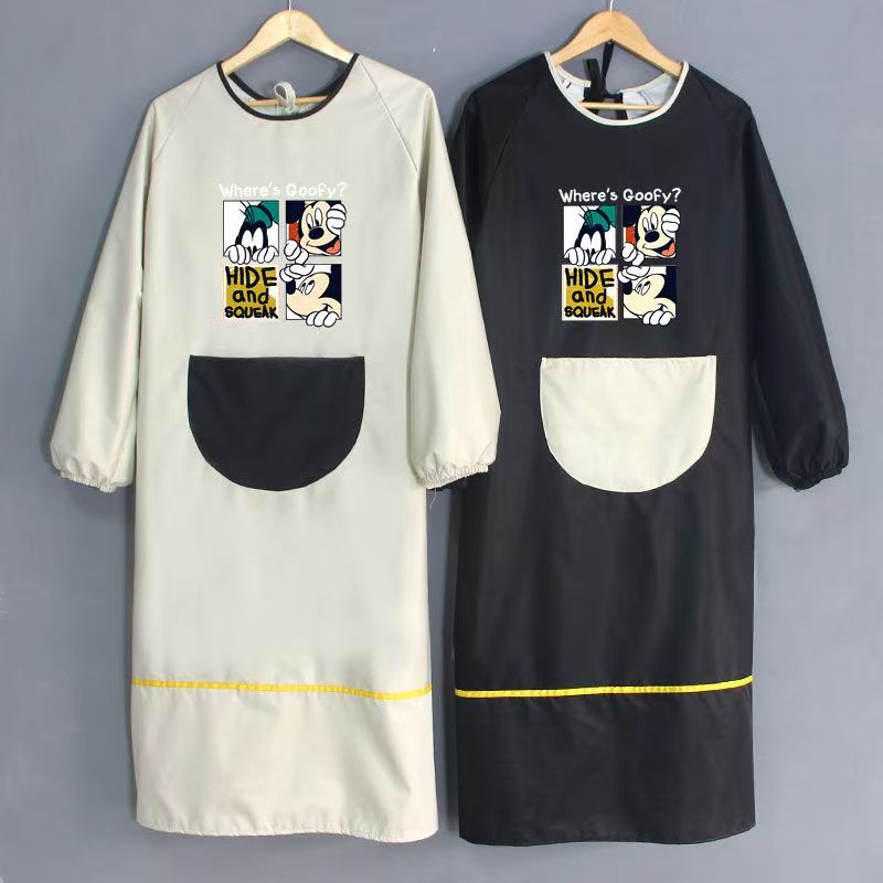 围裙拓系围裙加长款过膝时尚