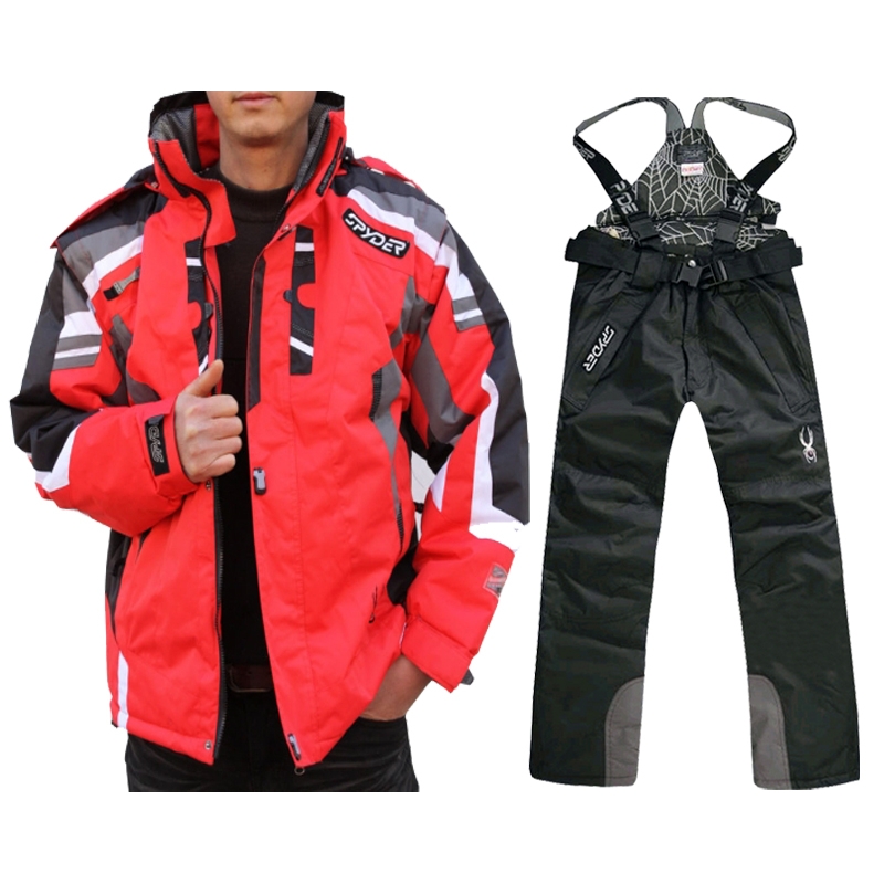 awka2025新款滑雪服套装外套防水防寒防风超保暖男士滑雪衣裤整套