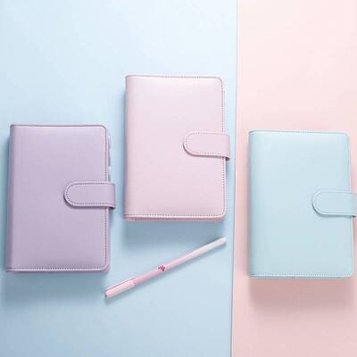 儿童记账本活页小学生网红存钱本收纳袋可放钱零花钱收纳钱包活页账本小记账本子A6家庭理财笔记本可爱记帐本