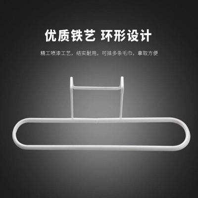 毛巾架免打孔厨房铁艺抹布架橱柜挂钩挂在门上的置物架挂架置物架