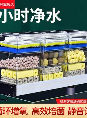 滴流盒鱼缸上滤外挂式净