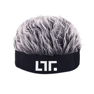 带假发一体连有头发的帽子2024新款高端发带短发男士时尚冬季网红