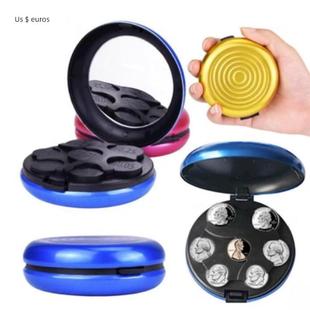 PLUS加厚大容量日本硬币收纳旅游日元零钱包硬币夹日式美元硬币盒