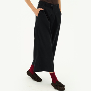 女 通勤百搭学院风高级感休闲裤 Septhouse 高品质舒适直筒8分西裤