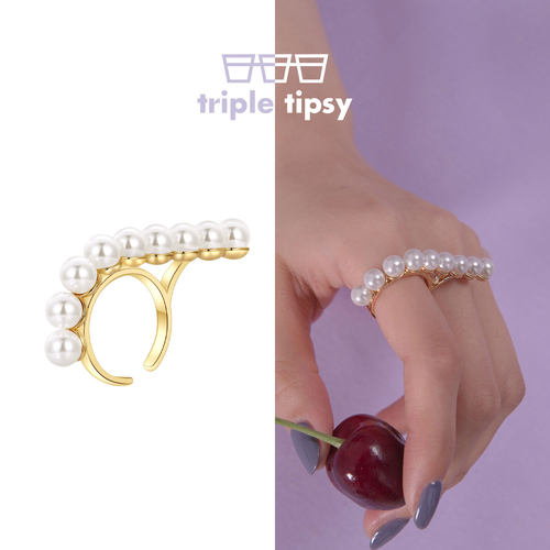 tripletipsy三倍微醺珍珠戒指
