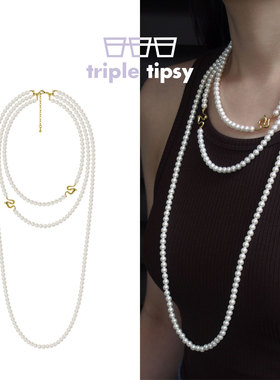 多层珍珠项链华丽千金富贵高级感