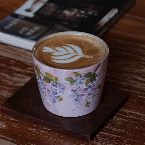 300ml猪口杯高温烧制大口拿铁杯