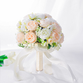 领证手捧花结婚新娘仿真花婚庆伴娘拍照道具韩式 婚礼婚纱照假花球