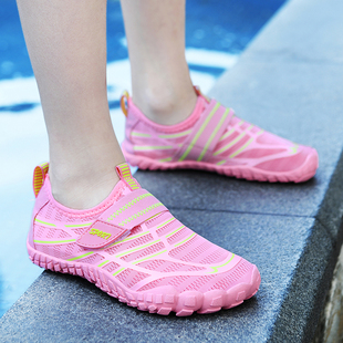 儿童防滑沙滩溯溪鞋游泳漂流涉水鞋速干野营徒步攀岩跳绳鞋软底