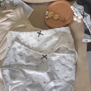 贴心呵护纯棉内裤 蕾丝内裤 女舒适 经期防侧漏纯棉生理裤 安全感