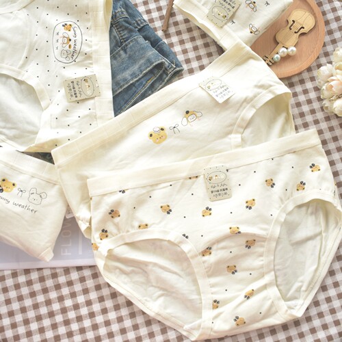 水果派对7A抗菌纯棉女三角裤