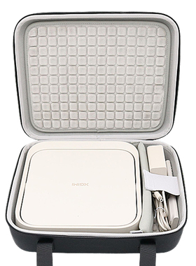 适用极米Z6X第五代投影仪收纳包便携手提包波点减震保护盒抗压包