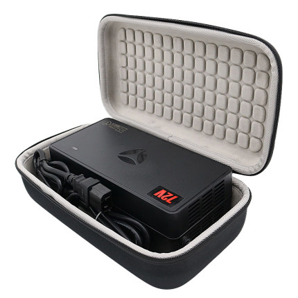 适用雅迪电动车充电器收纳包48V60V72V防水减震手提包抗压硬壳包