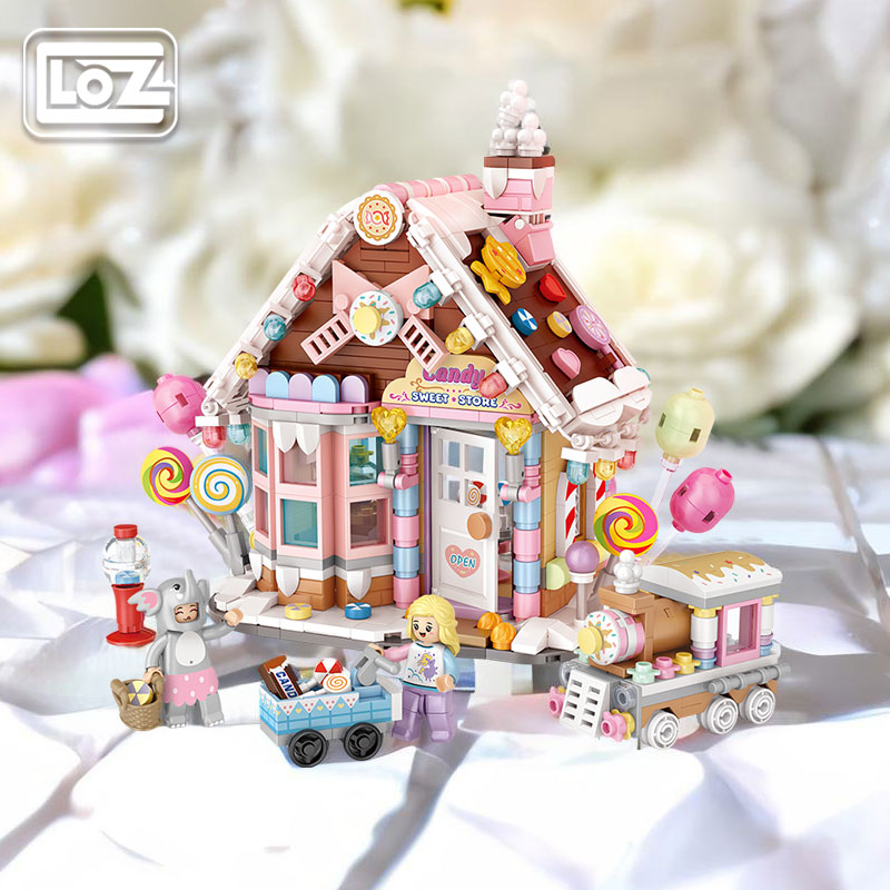 LOZ/俐智积木圣诞糖果小屋模型