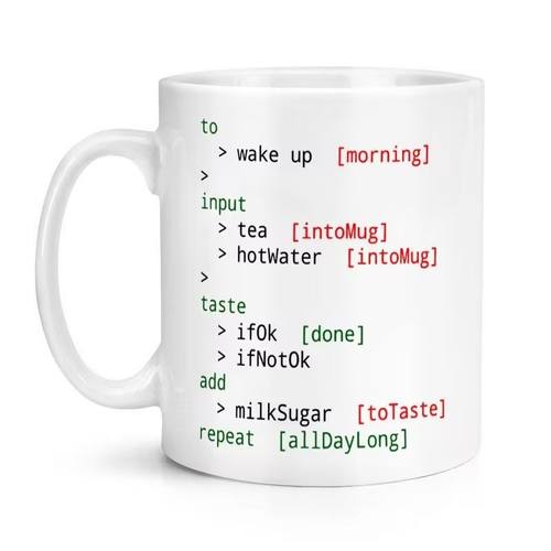 CodeTea Coffee++ Program程序员IT代码陶瓷马克杯桌面摆件牛奶杯