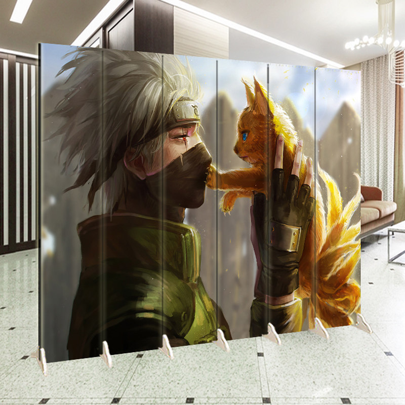 火影忍者动漫折叠移动现代屏风隔断客厅时尚玄关双面装饰网游直播,住宅家具,折屏,淘宝优惠券,粉丝福利购,淘宝优惠卷