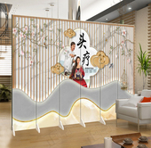 头疗采耳足道中医折叠移动屏风隔断墙现代客厅入户养生美容馆遮挡