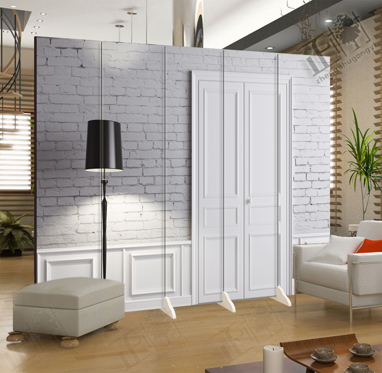 建筑白色砖墙服装背景墙屏风隔断时尚客厅玄关 橱窗拍照yy主播间