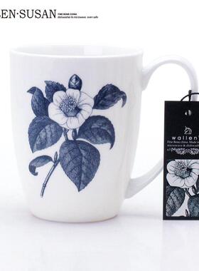 SUE系列予果陶瓷马克杯水杯骨瓷杯办公室茶杯咖啡杯情侣杯WALLEN