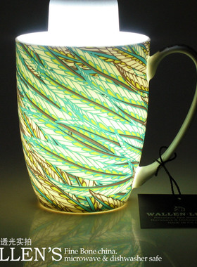 LUNA青麦骨瓷杯WALLEN马克杯咖啡杯个性办公室杯子亚热带风情新品