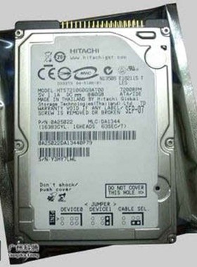 HTS54166J9AT00工业硬盘7200 IDE 60G 硬盘并口2.5日立设备机器