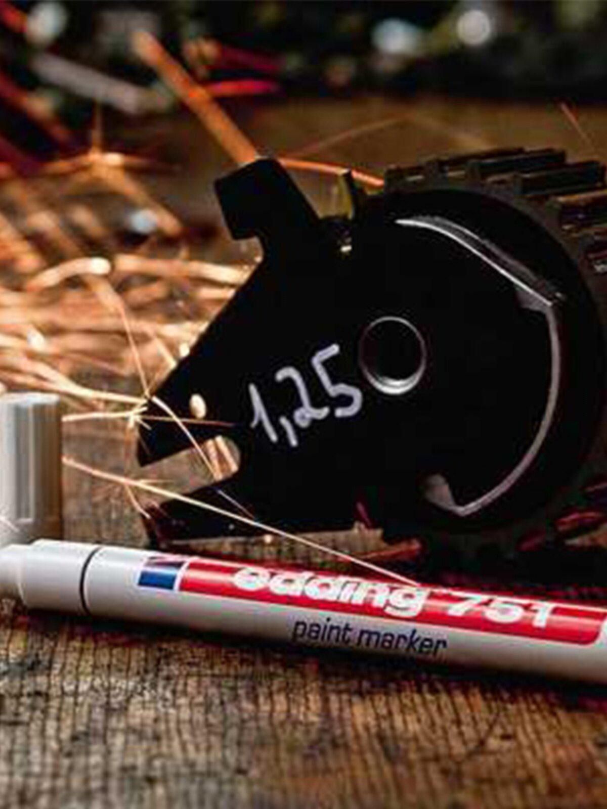 EDDING 페인트 펜 751 알코올 방지 고온 방지 비 페이딩 유리 세라믹 산업용 비 페이딩 마커 펜