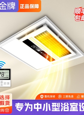 金牌浴霸灯卫生间取暖集成吊顶30体0x300风暖浴霸排气扇照明一