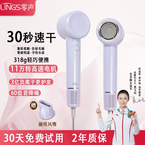 LINGS/零声高速吹风机负离子恒温