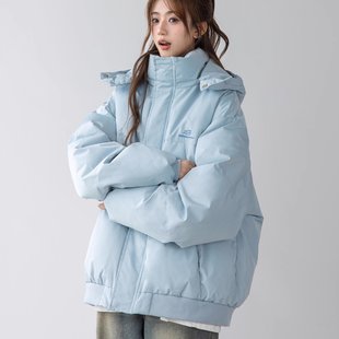 CHANT2nd韩系连帽棉服女款 小个子面包服外套夹棉棉衣 2025新款