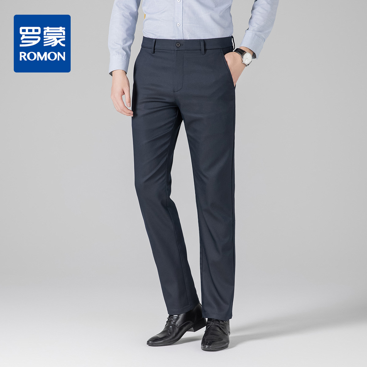 罗蒙秋冬款男士休闲裤磨毛内里不易掉色舒适上班通勤休闲长裤子男,男装,休闲裤,淘宝优惠券,粉丝福利购,淘宝优惠卷