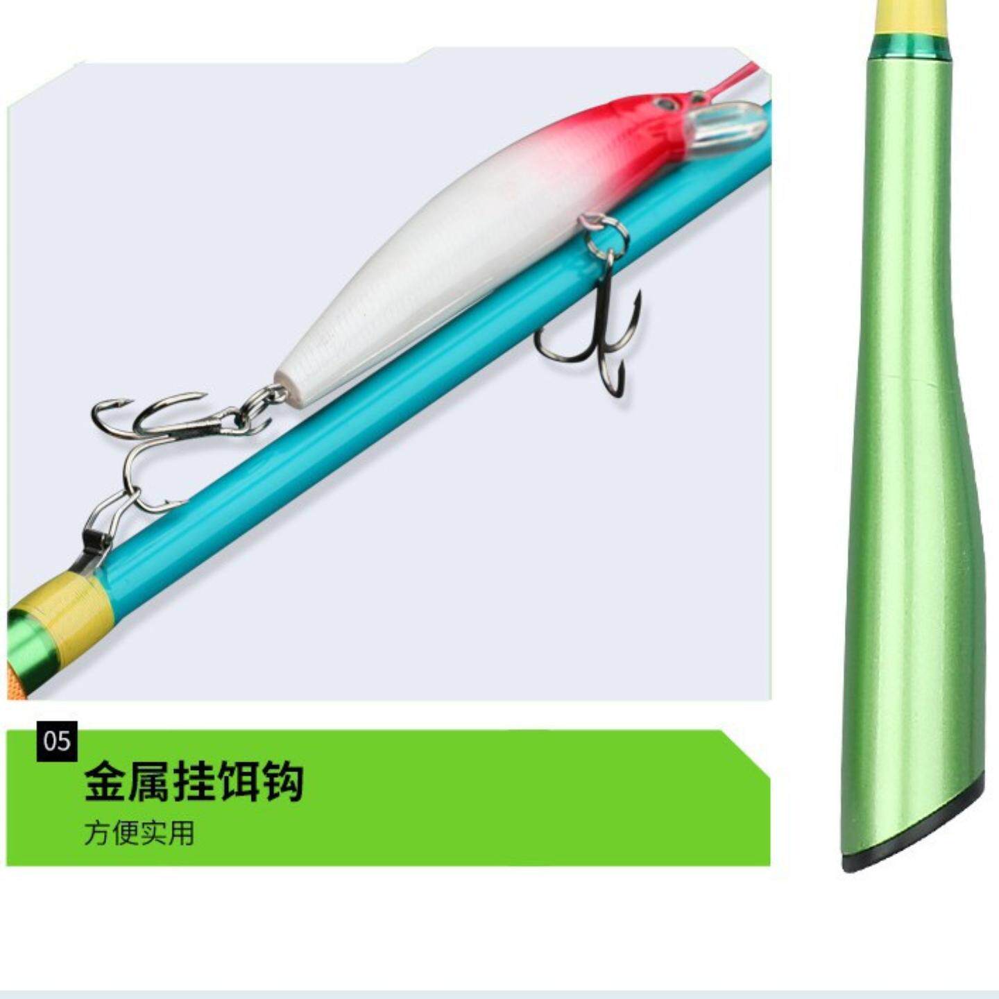 马卡龙路亚竿鱼竿套装全套一整套 新手入门M调钓鱼单杆鱼竿现货杆