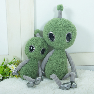外星人抱枕可爱毛绒玩具公仔玩偶搞怪丑萌娃娃陪睡床沙发儿童礼物