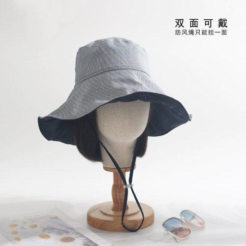 出口日本春夏明星同款双面太阳帽