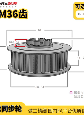 ECC41-S5M100-36-E免键同步轮S5M涨紧套免键带定心同步带轮E形F形