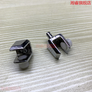 合金隔板钉层板夹 防跑位隔板托 5mm带膨胀塞层板肖 鱼嘴玻璃托夹