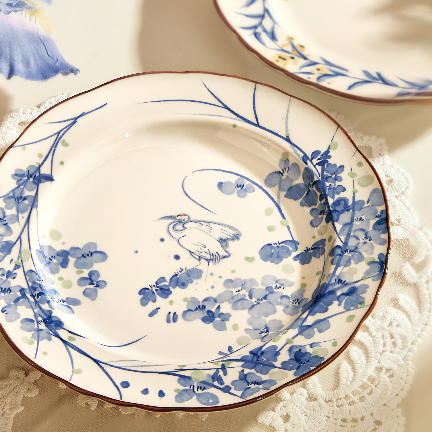 新中式陶瓷盘子菜盘家用好看餐盘