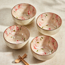 盘子碗餐具套装 釉下彩陶瓷碗家用2025新款 吃饭碗米饭碗5寸好看