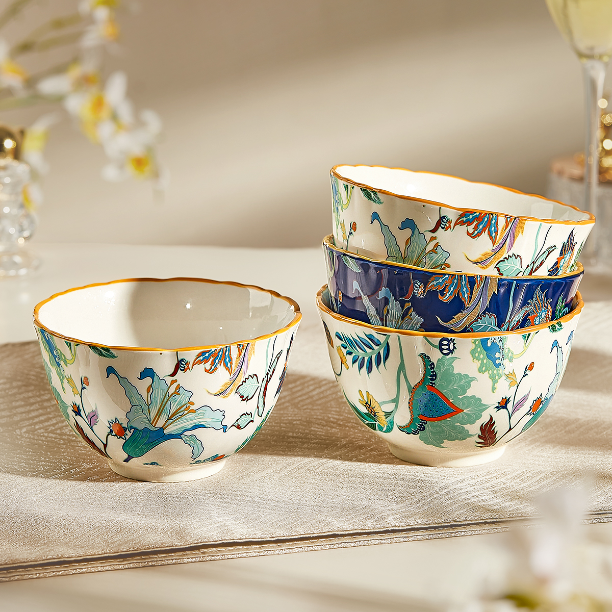 欧式陶瓷米饭碗家用吃饭碗高级感