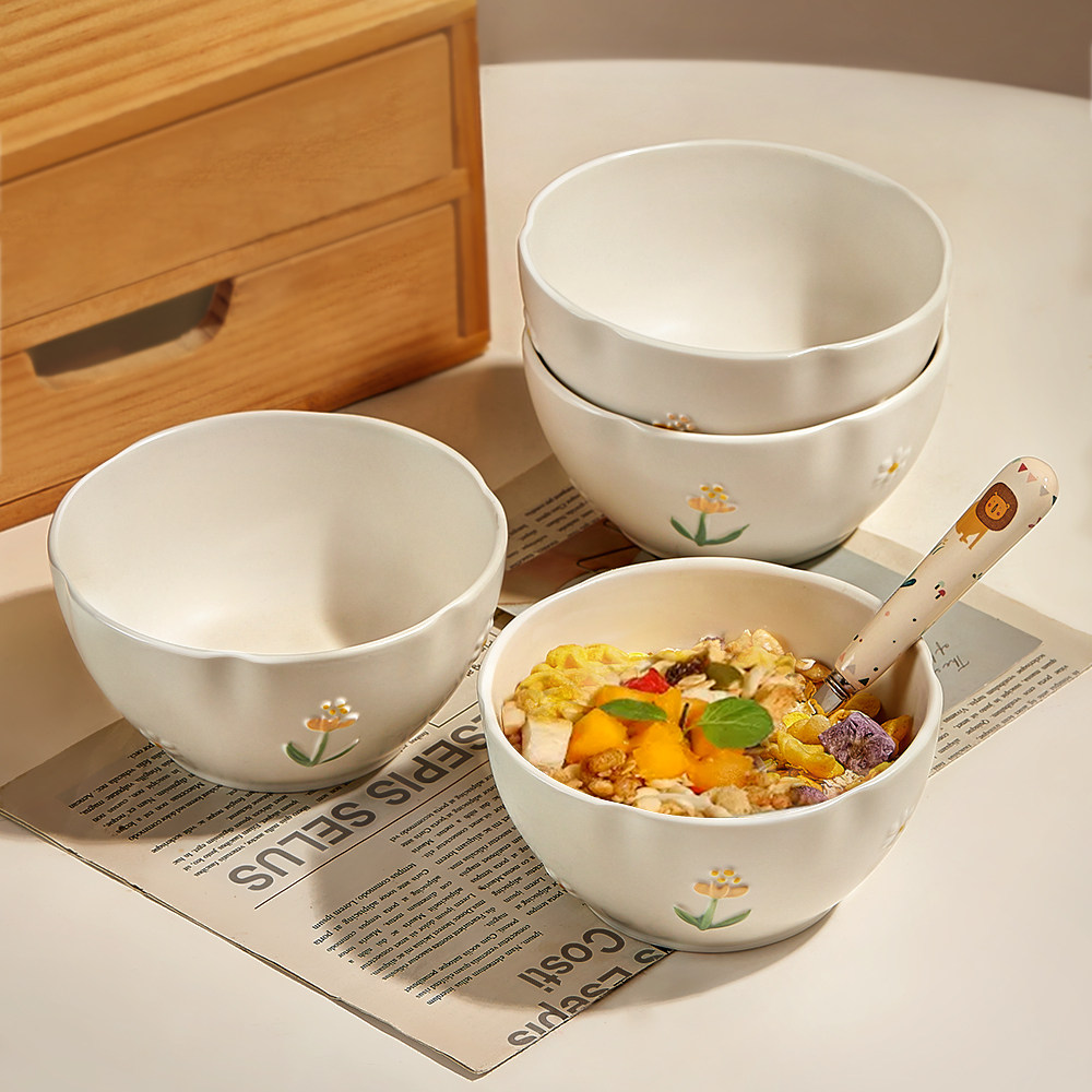 小清新酸奶碗陶瓷燕麦碗2024新款高颜值早餐麦片碗个人专用甜品碗