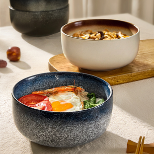 日式 陶瓷拉面碗家用7寸泡面碗吃面大碗汤面碗个人专用面条碗汤碗