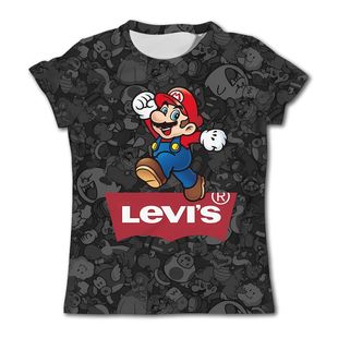 Cartoon Mario Children Tees Tops Boy shirts Super Kids