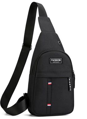 Men Fashion Multifunction Shoulder Bag Crossbody Bag On