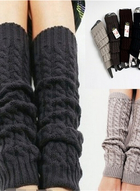 NEW Fashion Gaiters Boot Cuffs Woman Thigh High Warm Knit