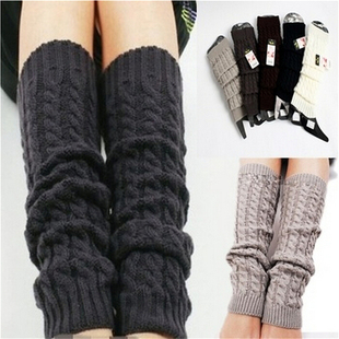 Boot Cuffs Warm Fashion Knit High Gaiters Thigh NEW Woman