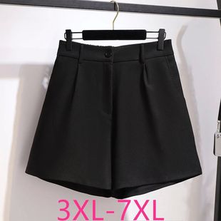 For Women Elastic Size Waist Casual Shorts Loose Plus Large