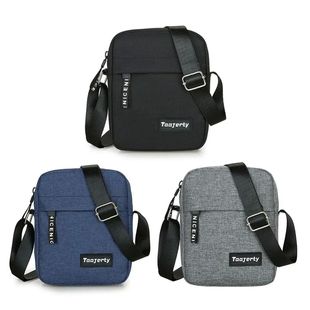 Men Solid Color Nylon Casual Bag Crossbody and Shoulder
