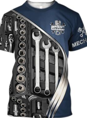 Men T Shirt Vintage T-shirt Summer Clothing Personalized