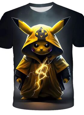 Child Pokémon T-shirts For 3-14Y Boys Girls Clothes